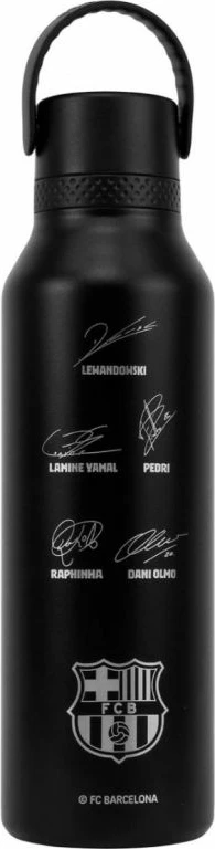 Shishe termike FC Barcelona Runbott 972725, e zezë, 600ml