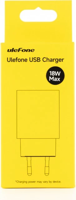 karikues muri Ulefone UF-CHAR-18WR 18W 1x USB-A EU plug për Armor 15/16, Pad Pro, Tab A11 i zi
