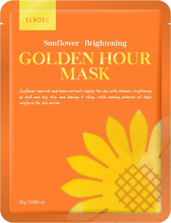 Maskë fytyre për femra Elroel Golden Hour Brightening me luledielli 25g