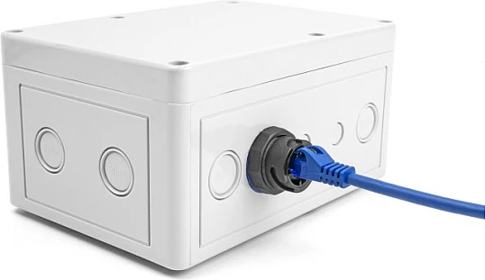 Kupler i integrum RJ45 DeLOCK Cat.6A, femër-femër, S/UTP, i zi/metalike