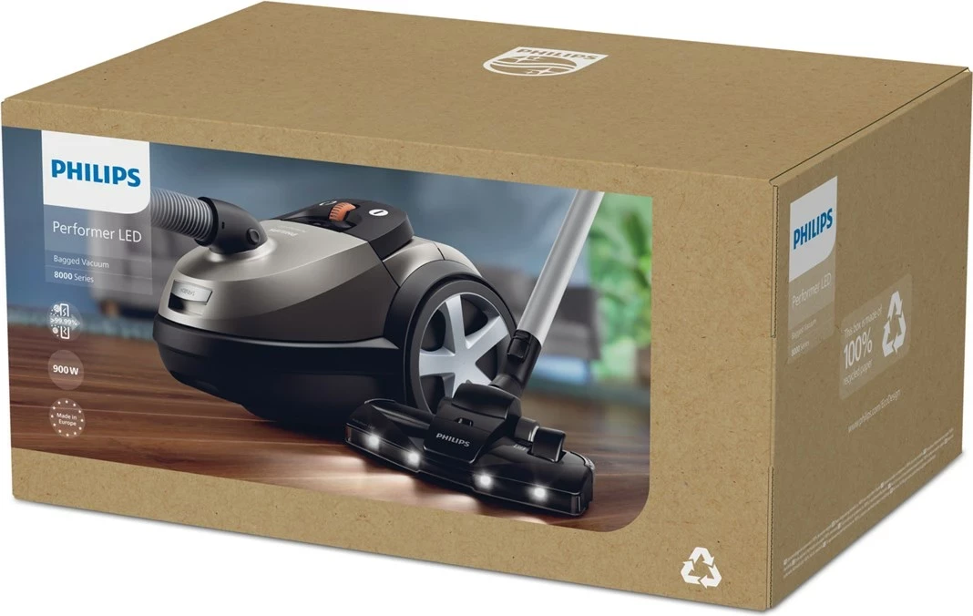 Fshesë me korrent Philips Performer LED XD 8152/12, Gri