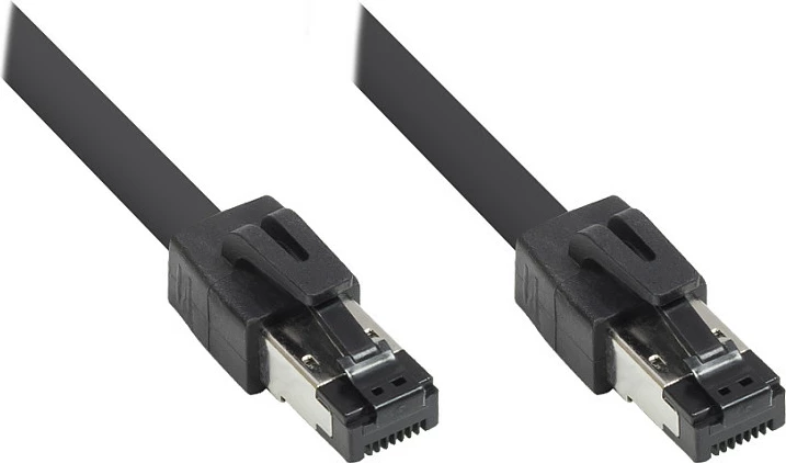 Kabllo rrjeti GoodConnections Cat 8.1 S/FTP LSZH 0.5m 40Gbit/s e zezë