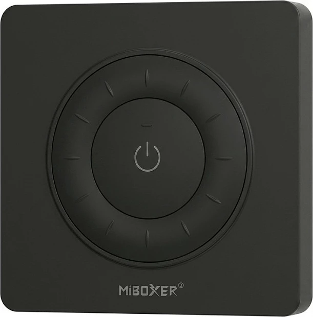Telekomandë LED Miboxer MiLight Rotating Wheel Remote 2.4GHz, Dual White (CCT), e zezë
