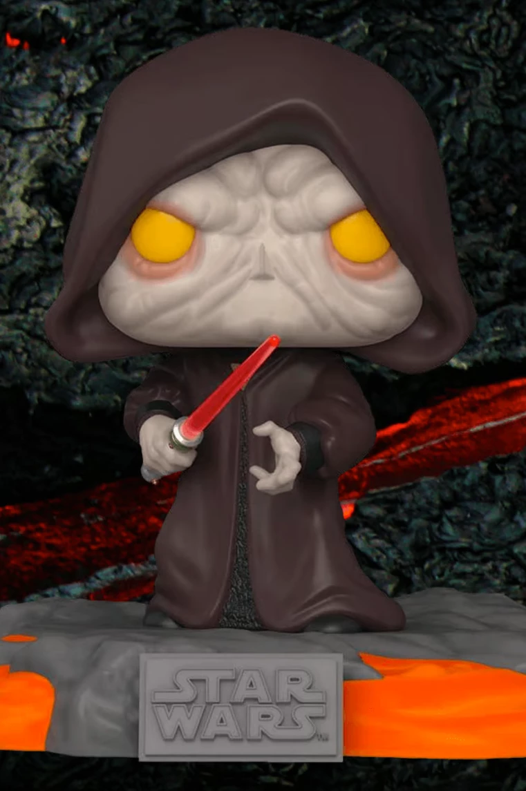 Figurinë koleksionuese Funko POP! Deluxe Funko Star Wars Darth Sidious (GW)(SP), vinyl, e zezë