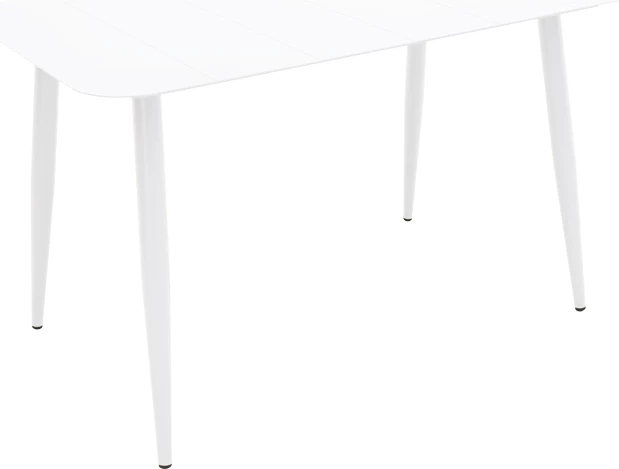Tavolinë alumini Vista, ngjyrë e bardhë, 120x70x72cm