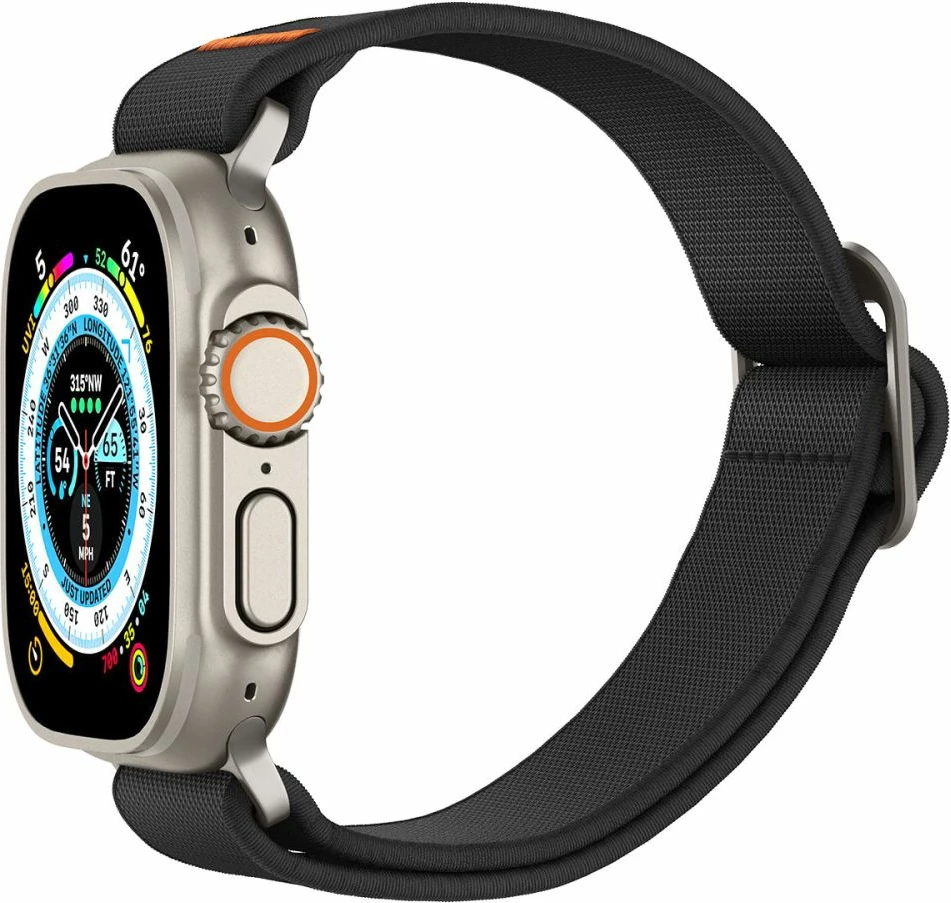 Rrip Spigen Fit Lite Ultra për Apple Watch 4/5/6/7/8/9/SE/Ultra (42/44/45/49 mm), i zi