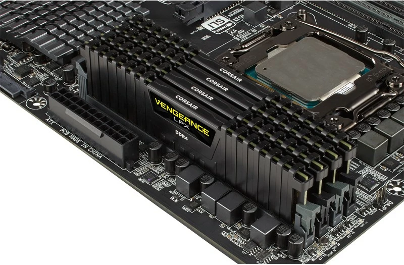 RAM Memorje Corsair Vengeance LPX 64GB (4x16GB) DDR4 3200MHz e zezë