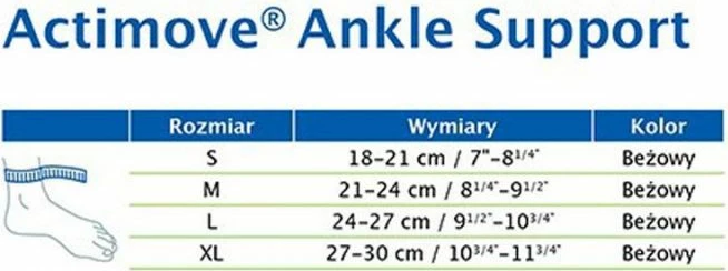 Mbështetëse kyçi këmbës Yakimasport XL