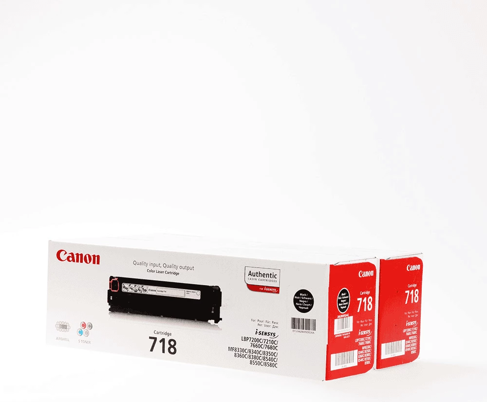 Toner, Canon, 718 2662B005, 3400 faqe, i zi, paketë dyshe