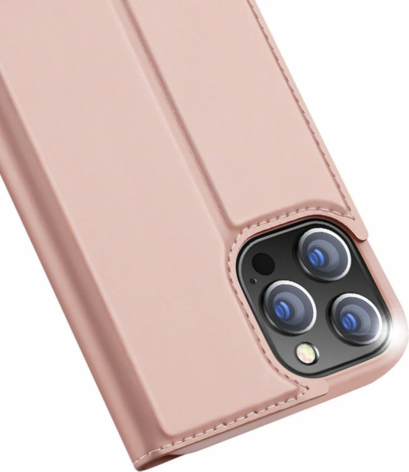 Mbështjellës Dux Ducis Skin Pro Bookcase për iPhone 13 Pro Max, rozë