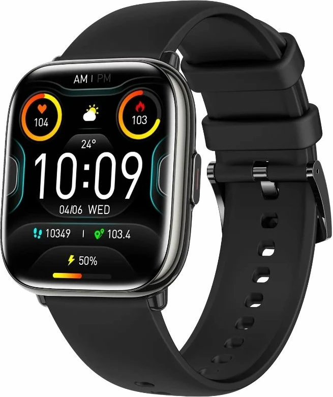 Smartwatch për femra Rubicon, e zezë