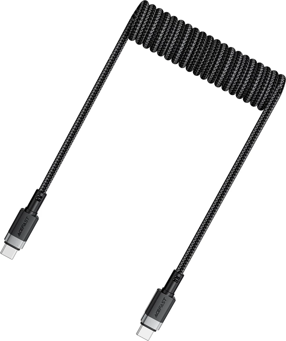 Kabllo USB-C në USB-C Acefast C14-03, 1.2m, 3A, 480Mb/s, e zezë