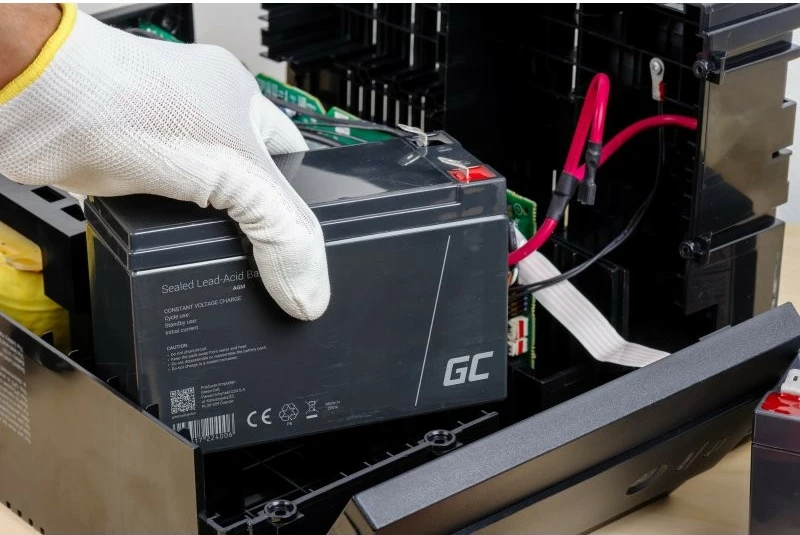 Bateri AGM Green Cell AGM50, 12V, 10Ah, e zezë