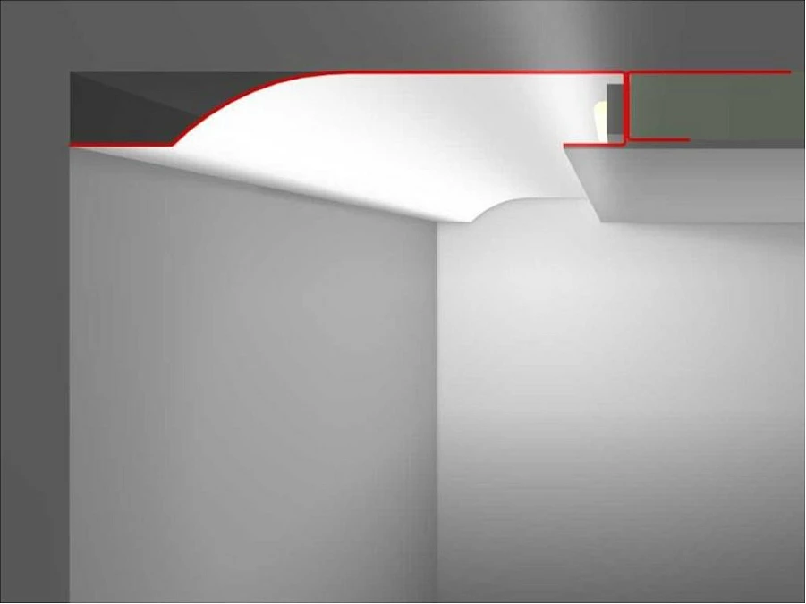 Profil LED Synergy21 TYP-D 200 cm, zink, gri