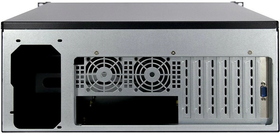 Kasë rack 19" 4U Inter-Tech IPC 4U 4452-TFT, me monitor TFT, tastierë dhe maus, e zezë