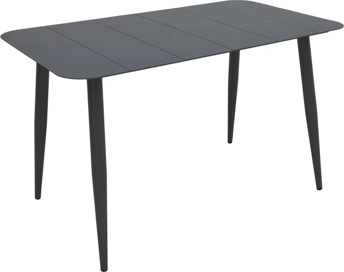 Tavolinë alumini Vista, ngjyrë e zezë, 120x70x72cm