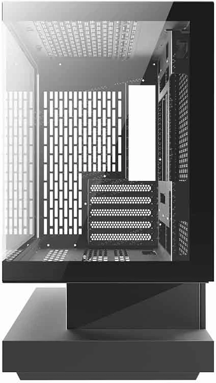 Kasë, Darkflash F1, midi tower M-ATX/ITX, panel xhami i kalitur, 6 ventilatorë ARGB, e zezë, set