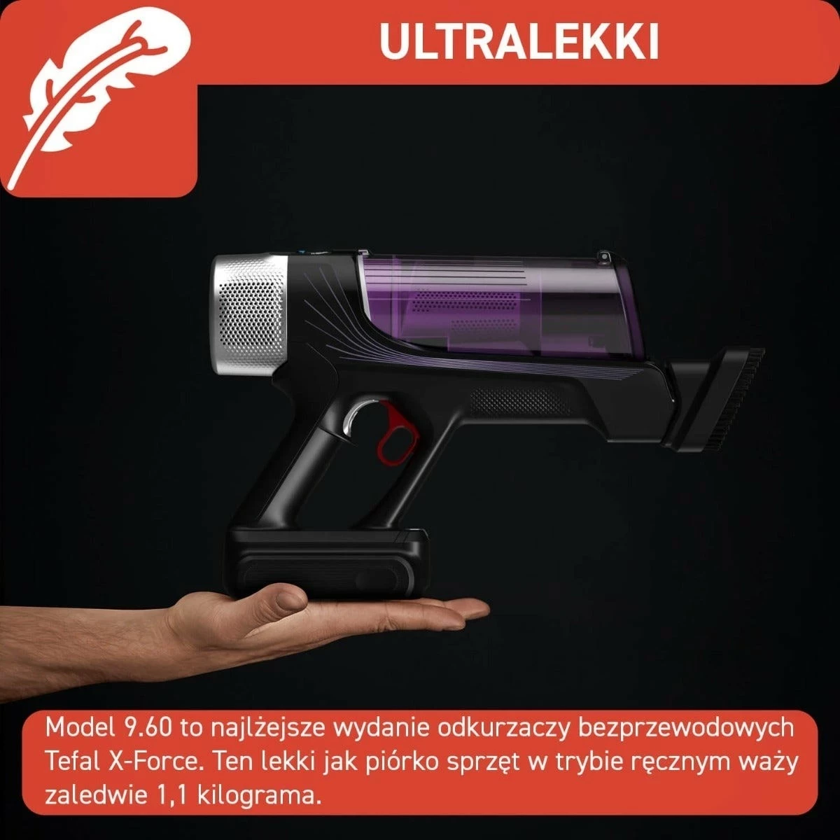 Kasë Tefal X-Force 9.60 TY2039, pa kabllo, 0.4L, lejla