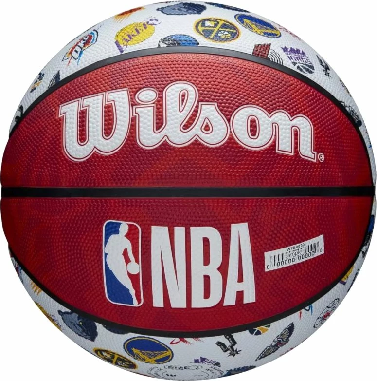 Top Basketbolli Wilson për meshkuj dhe femra, ngjyrë blu dhe të kuqe [Madhësia: 7]