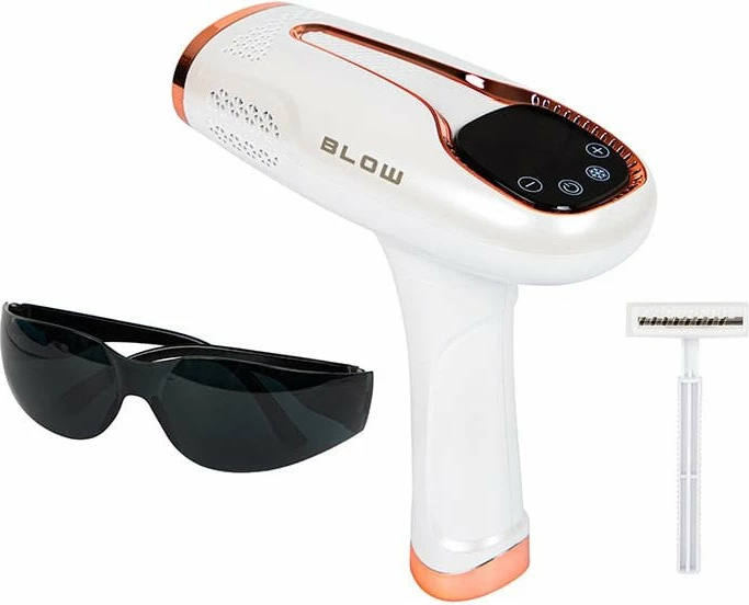 Depilator IPL Beurer BLOW, 1,000,000 blicime, Ice Cool -6°C, 9 nivele fuqie, kabllor, set me syze mbrojtëse dhe brisk, bardhë