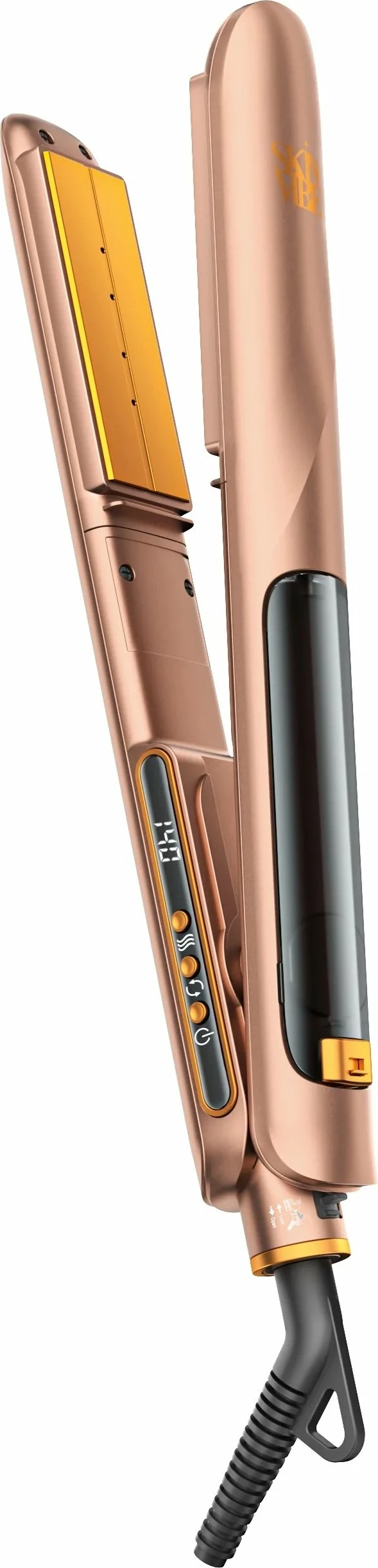 Piaster flokësh SkinVibe Astra SteamPlasma SV-005MM 50W 140-220°C me avull & plazmë, copper, me silikon mat