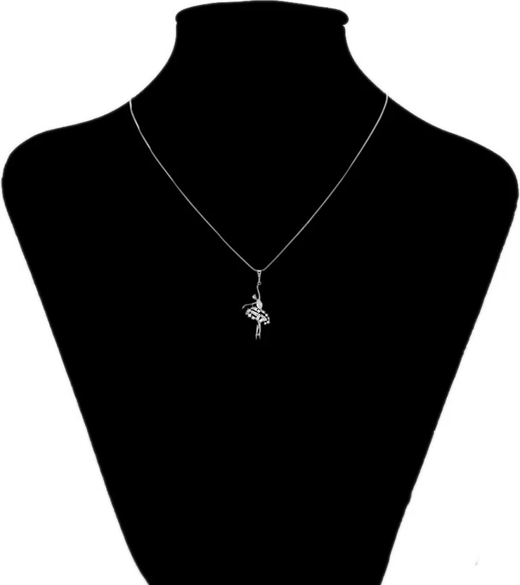 Qafore me varëse në formë balerine, e argjend QA12