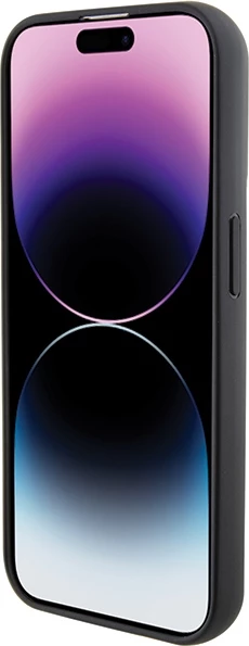 Mbështjellës Karl Lagerfeld Gripstand Saffiano Choupette Pins për iPhone 15 Pro Max, i zi