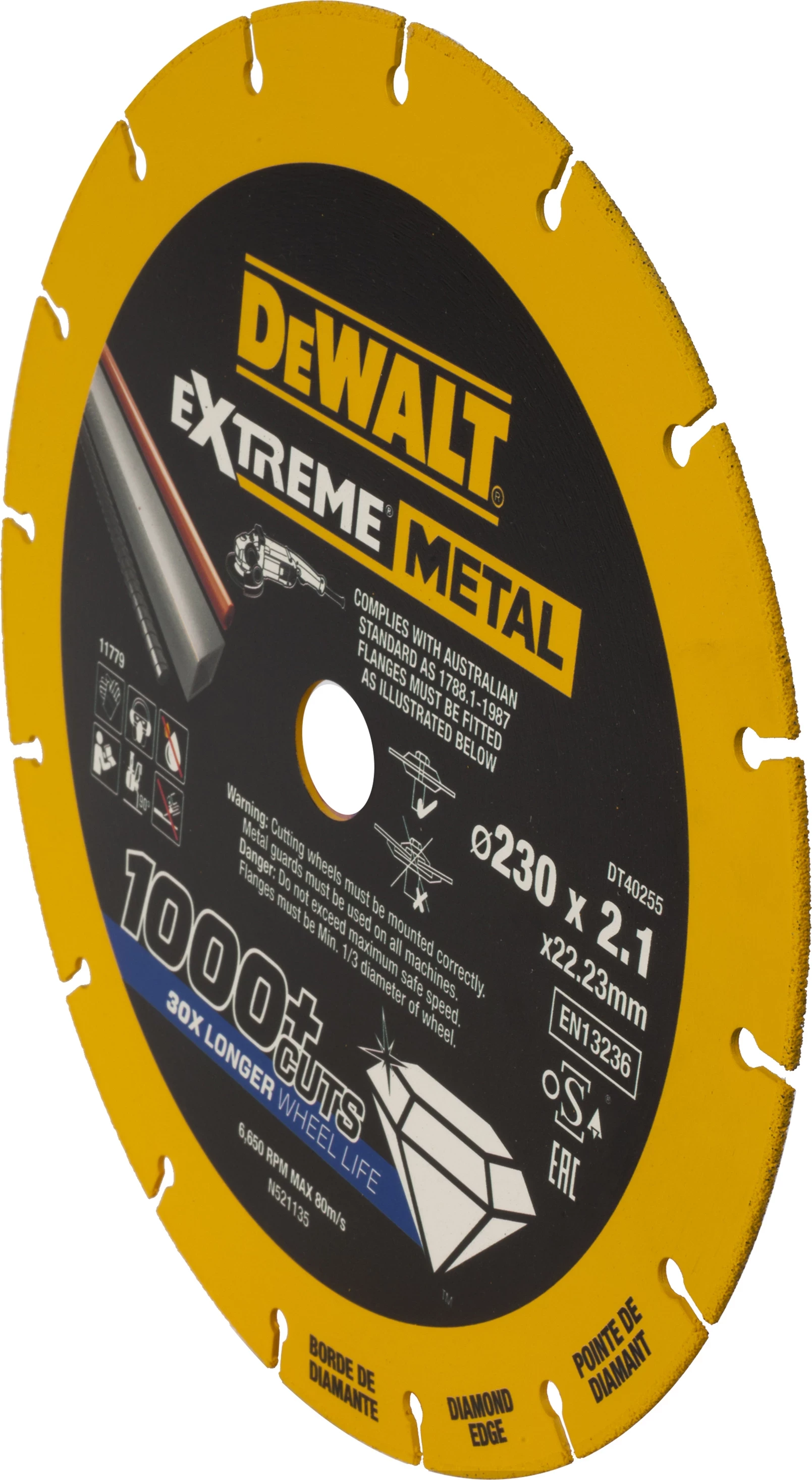 Disk prerës diamant për metal DeWalt Extreme Metal DT40255 230x22.23x2.1mm