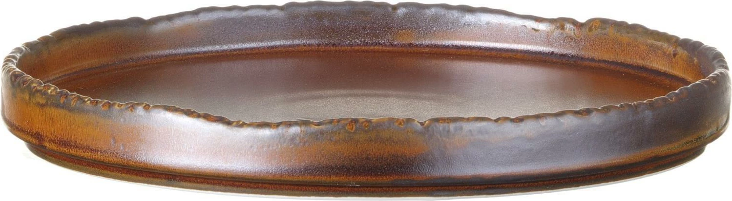 Pjatë e sheshtë Fine Dine Aurum Ø210mm, kafe e errët, set 3 copë
