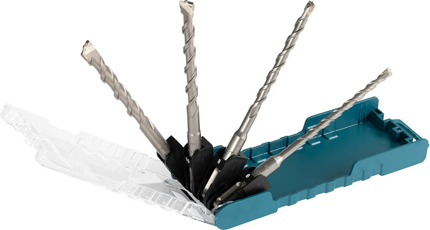 Set burgjish Makita E-13605 SDS-Plus për beton, 4 copë, me kuti