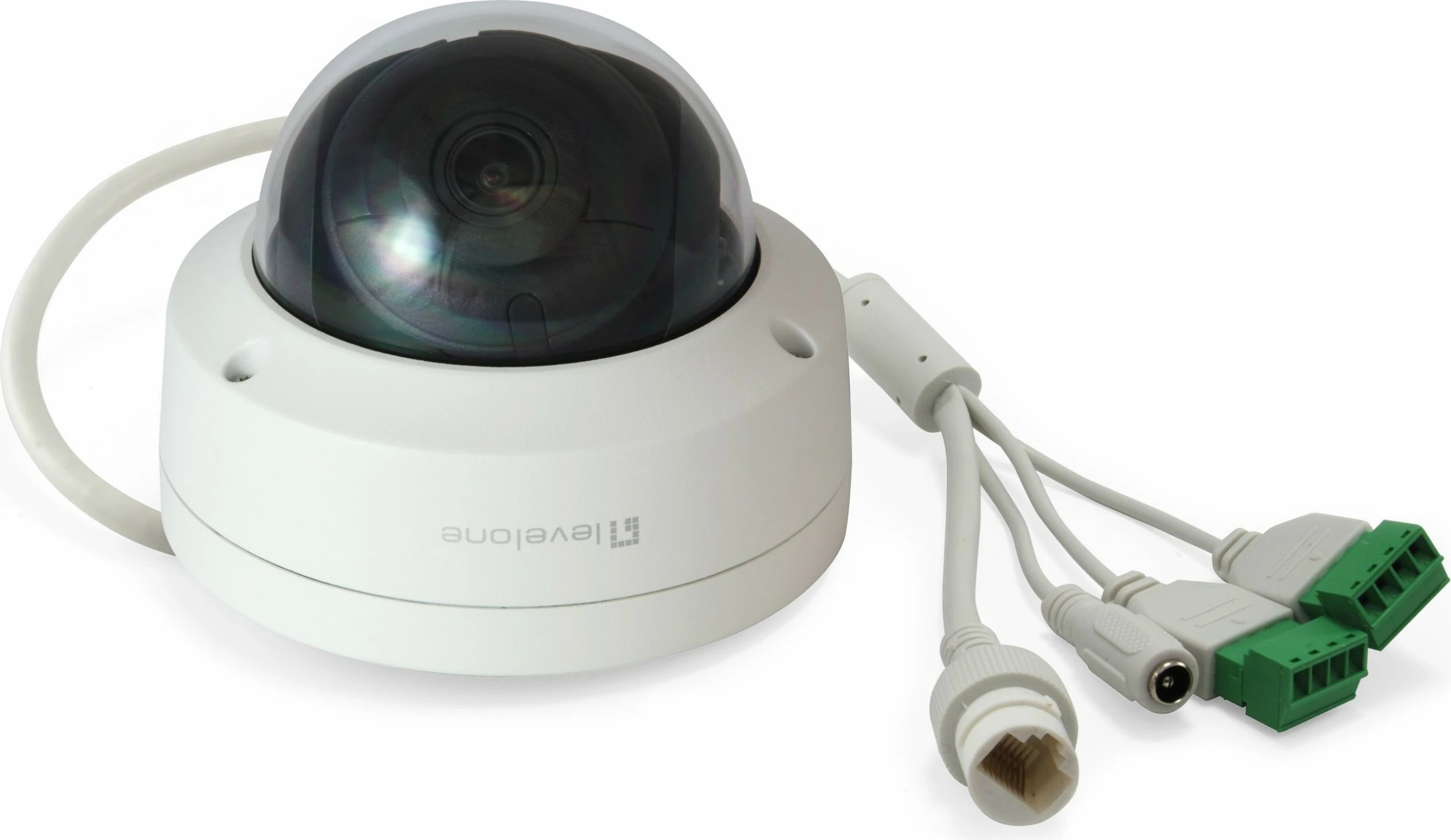 Kamerë sigurie LevelOne GEMINI FCS-3403, 4-Megapixel, H.265, PoE, IR LED, e bardhë