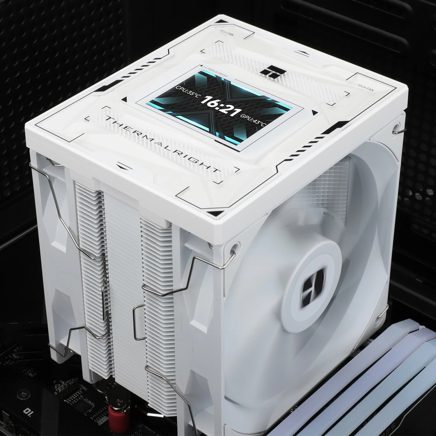 Ftohës procesori Thermalright Burst Assassin 120 Vision, 2x120mm, LCD, i bardhë