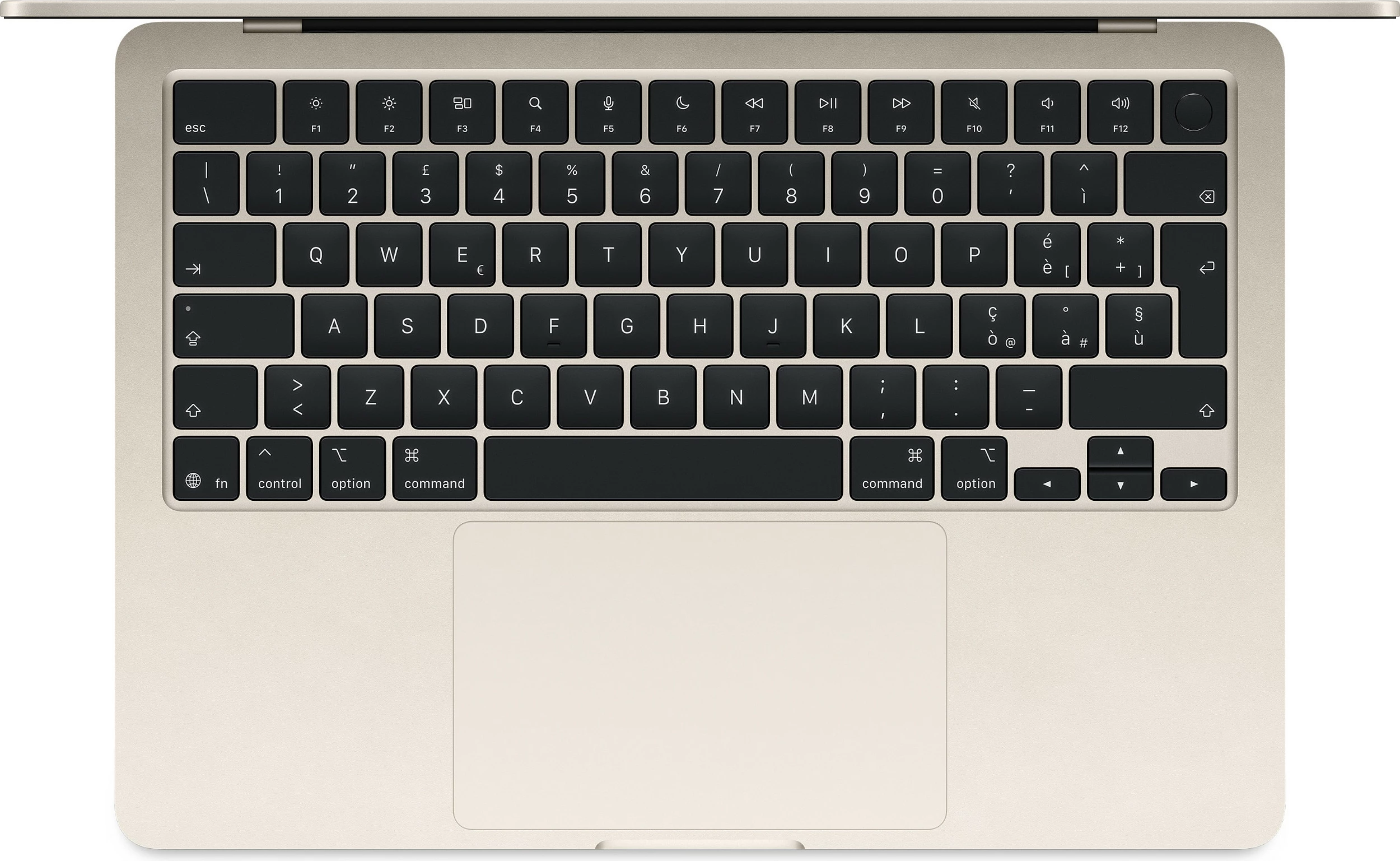 Laptop Apple MacBook Air, çip Apple M, 16GB RAM, 1TB SSD, 13.6" Liquid Retina, macOS Tahoe, Starlight