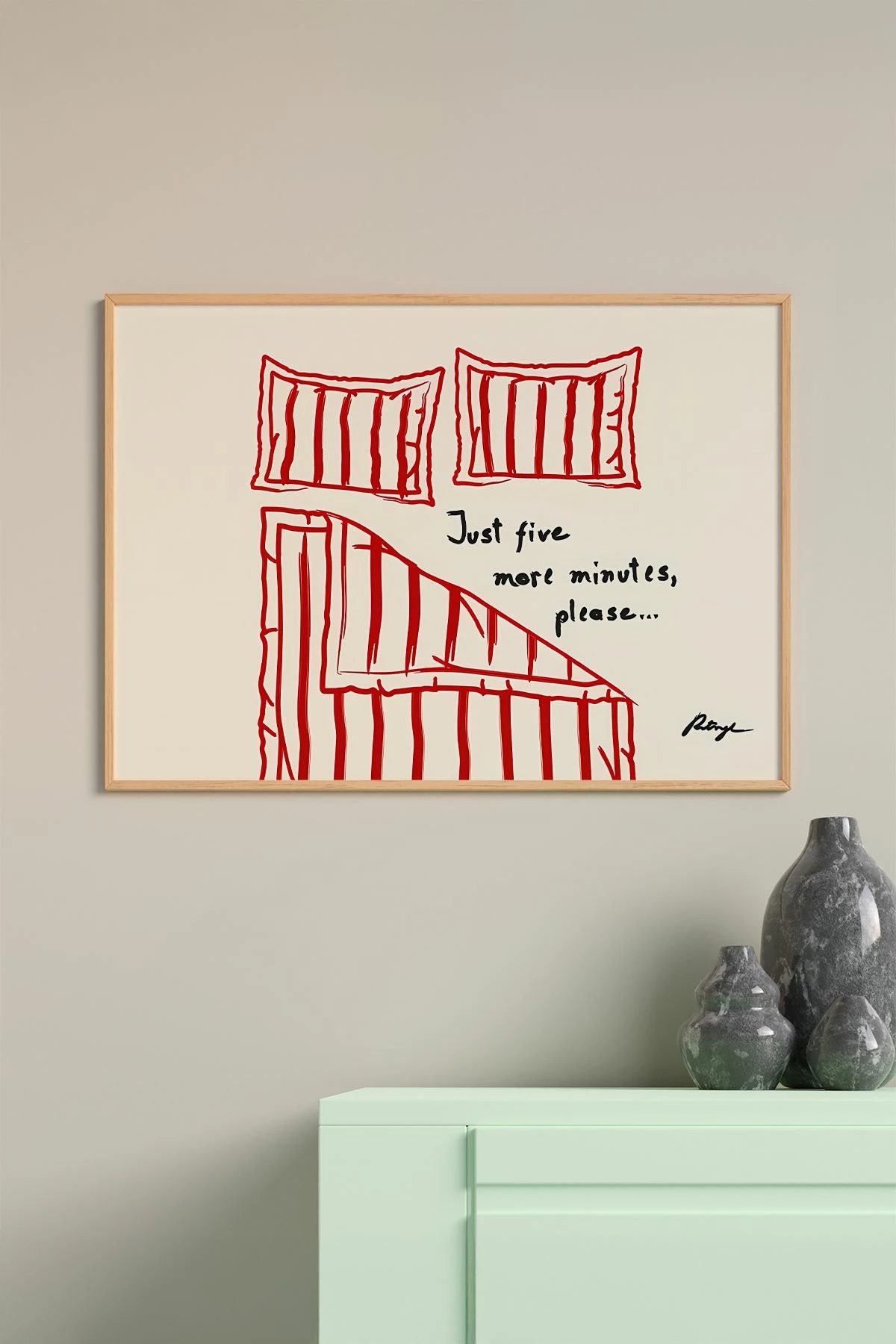 Pikturë dekorative me kornizë, Wallity, Artsmdftek10-5070, shumëngjyrëshe, 50x70cm