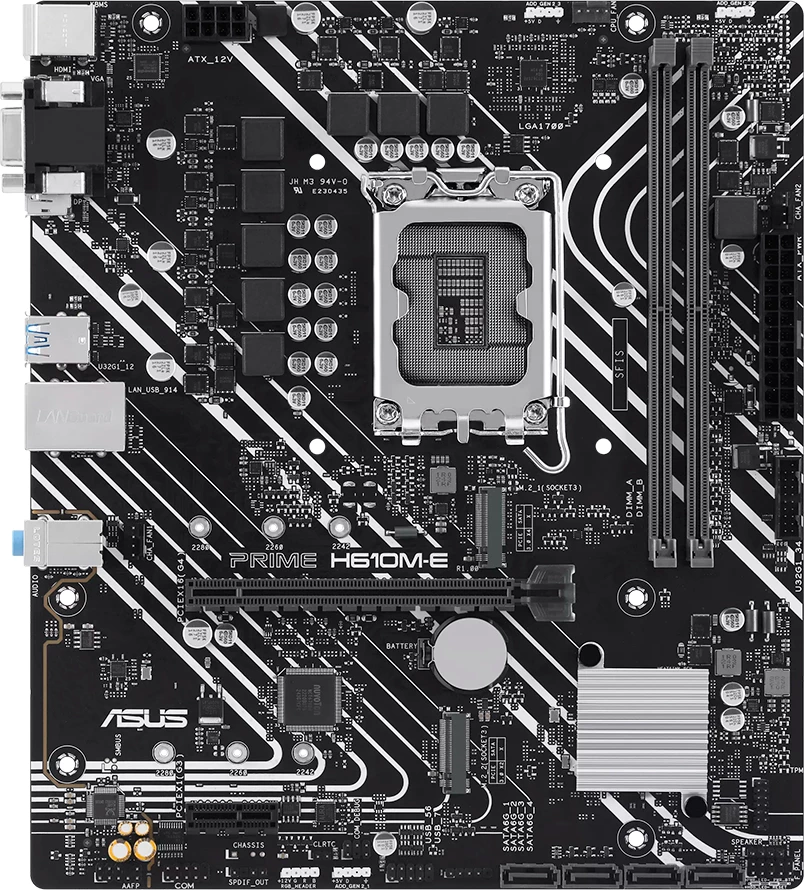 Pllakë amë ASUS PRIME H610M-E-CSM LGA1700 mATX, DDR5, 2x M.2, 4x SATA, PCIe 4.0