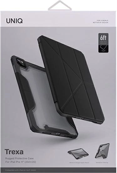 Mbështjellës UNIQ Trexa për iPad Pro 11" 2021/2020, i zi