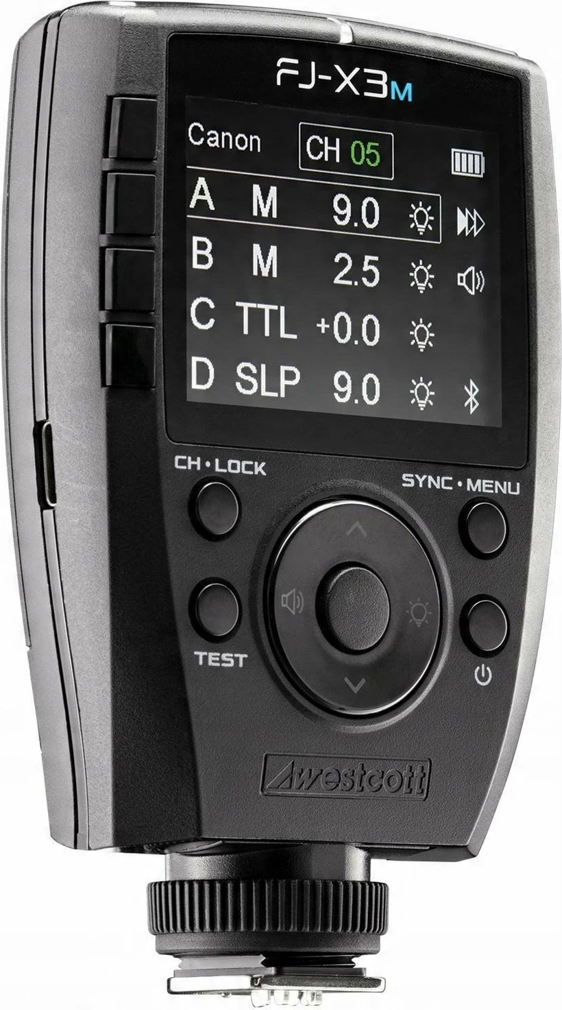 Trigger pa kabllo për blic Westcott FJ-X3M, 2.4 GHz, TTL/HSS, 300 m, i zi