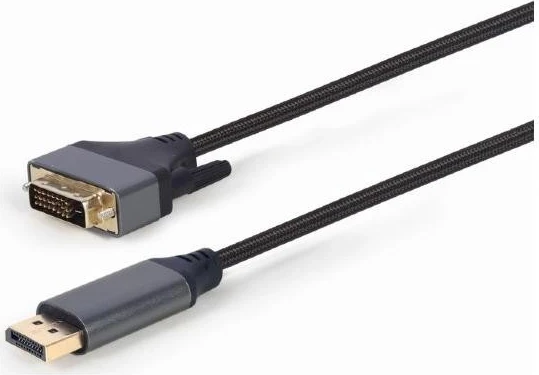 Kabëll Gembird DisplayPort në DVI-D (24+1) 1.8m, zi