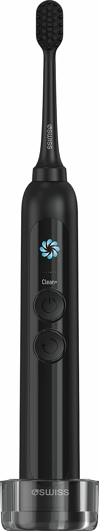 Furçë dhëmbësh elektrike 4Swiss ST216 Electrosonic Care+ 6 moda, 2 koka, LCD, IPX7, 2000 mAh, e zezë