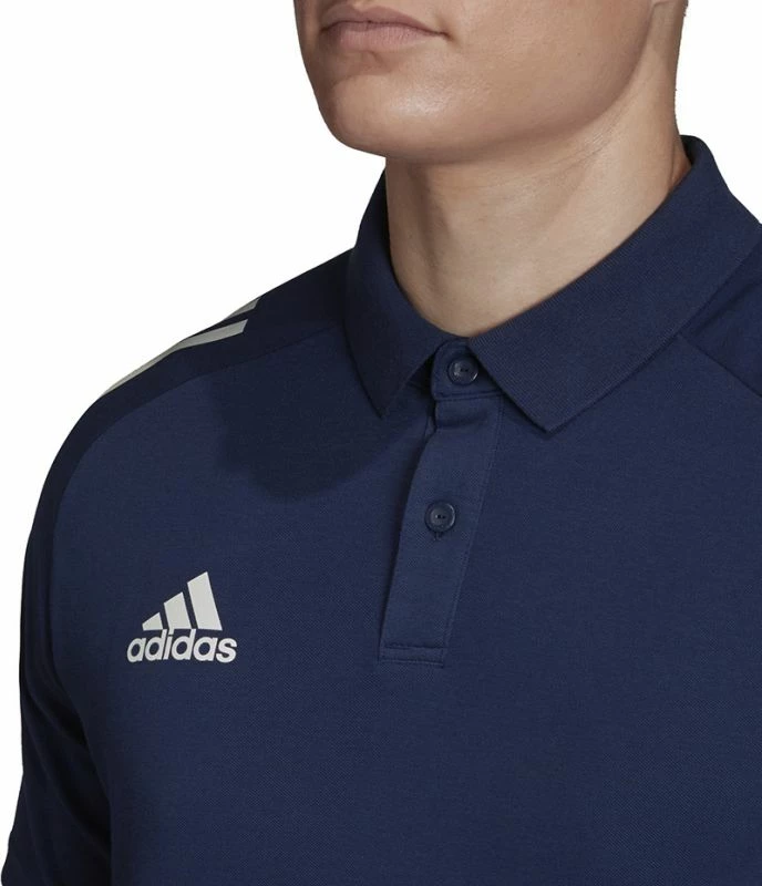 Maicë Polo për meshkuj adidas, ngjyrë blu deti dhe e bardhë [Madhësia: S]