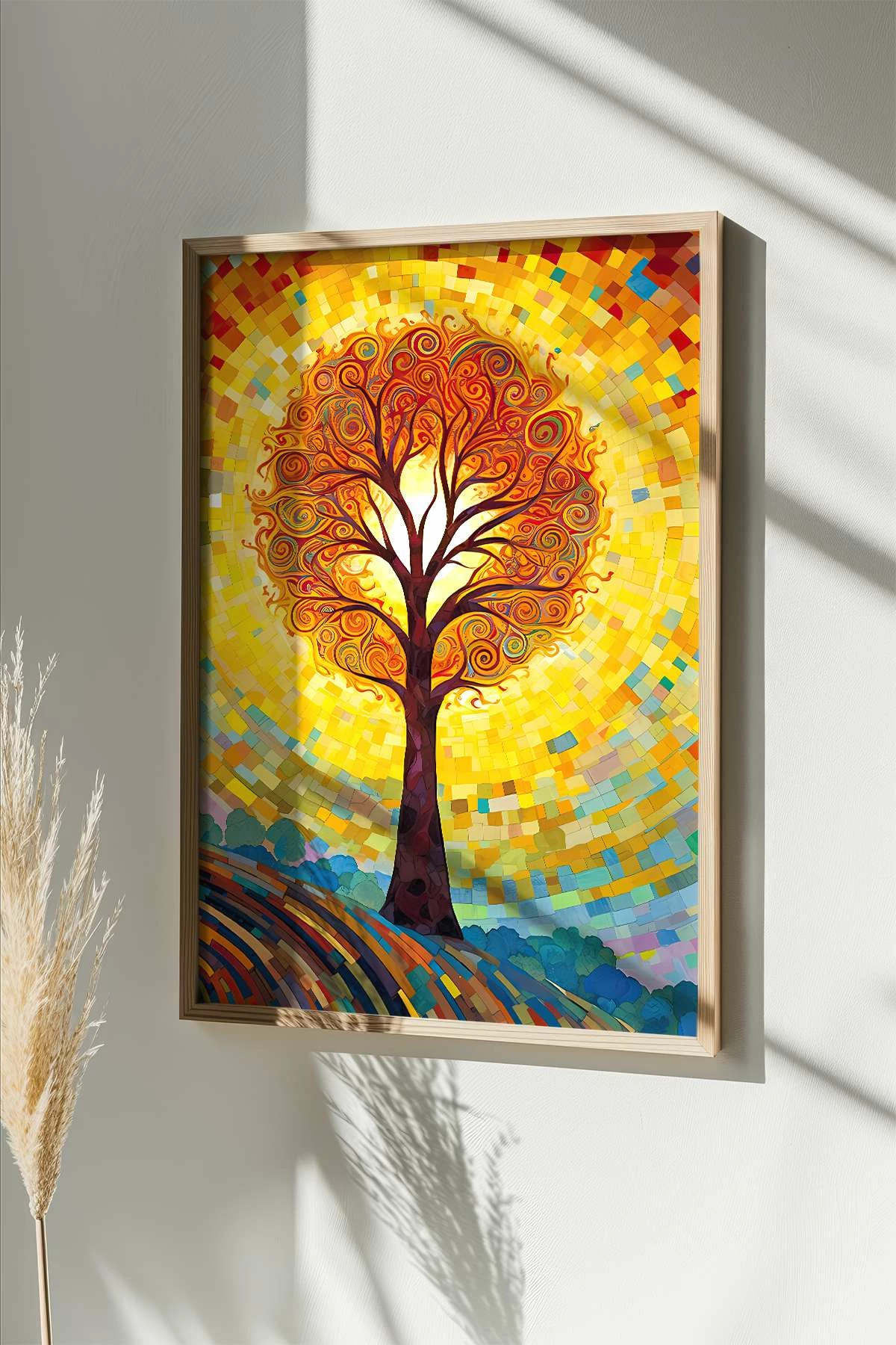 Pikturë dekorative me kornizë, shumëngjyrëshe, Wallity, Mscartmdl12, 33x48cm