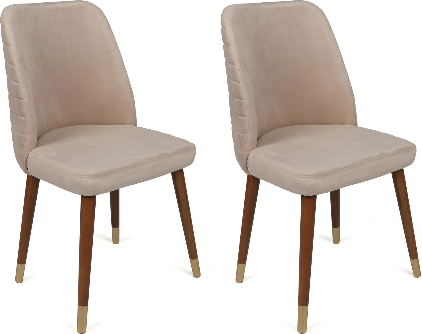 Set karrigesh (2 copë), Hanah Home, Hugo-387 V2, krem dhe ari