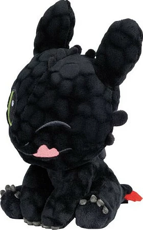 Lodër pelushi Schmidt Spiele Dragons Ohnezahn 18 cm, e zezë
