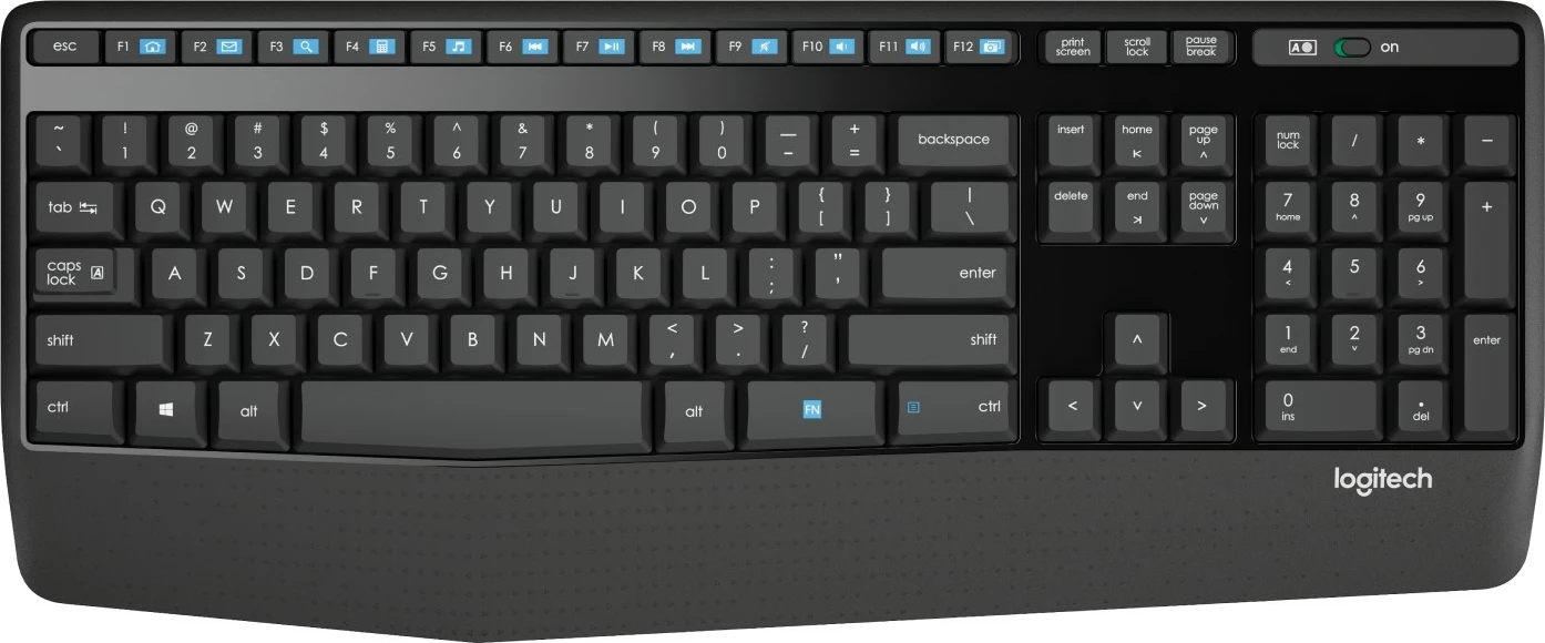 Set tastierë dhe maus wireless Logitech MK345, i zi