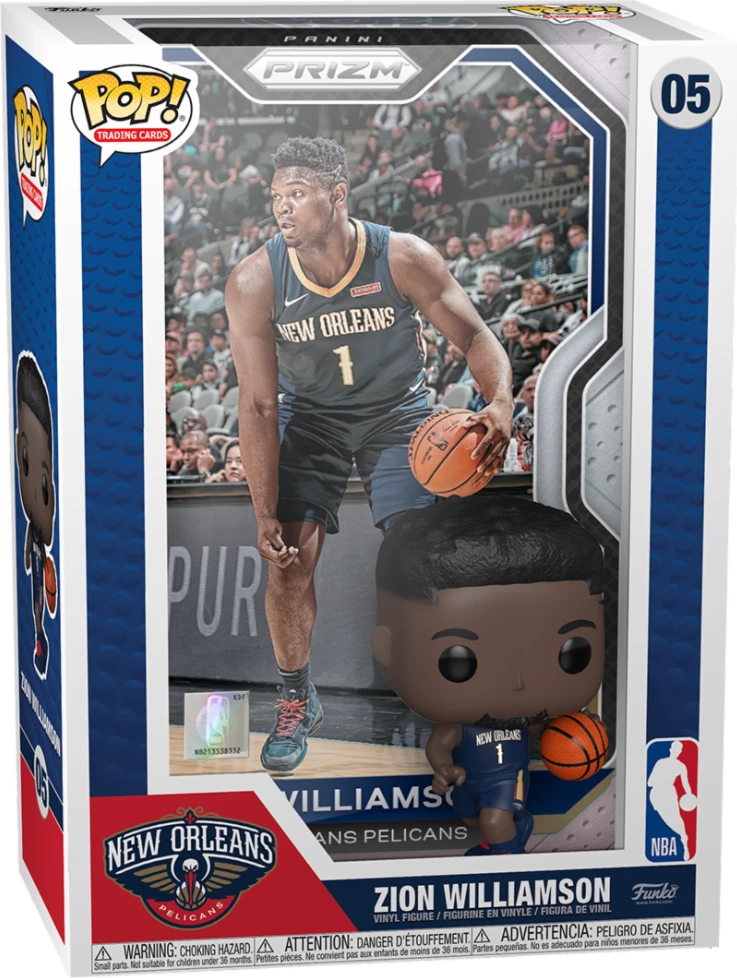 Figurinë koleksionuese Funko Pop! Trading Cards Zion Williamson #05, New Orleans Pelicans