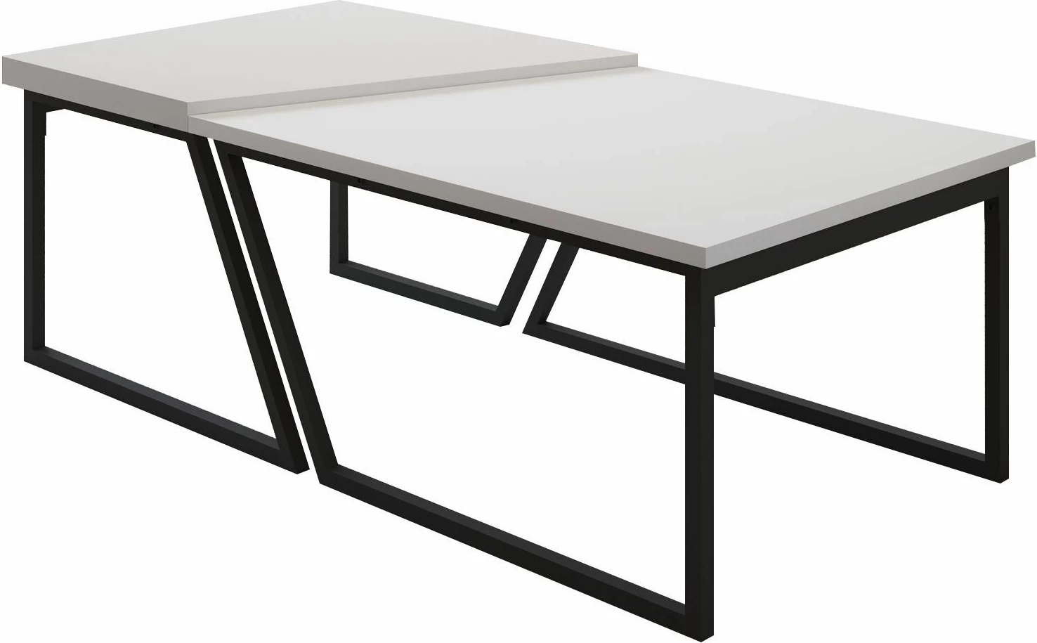 Set tavolinash kafeje Skye Decor, Verona P0024623, e bardhë
