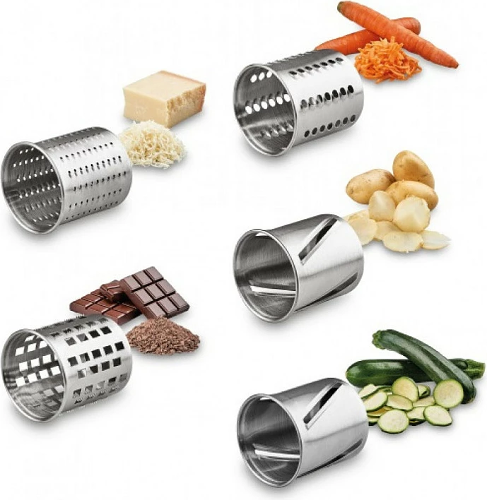 Rende/Prerëse elektrike Solis Slice & More 8401, tambur, inox/zi