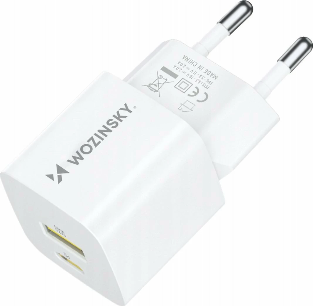 Karikues Wozinsky WWCEAC GaN 33W USB-A/USB-C, i bardhë