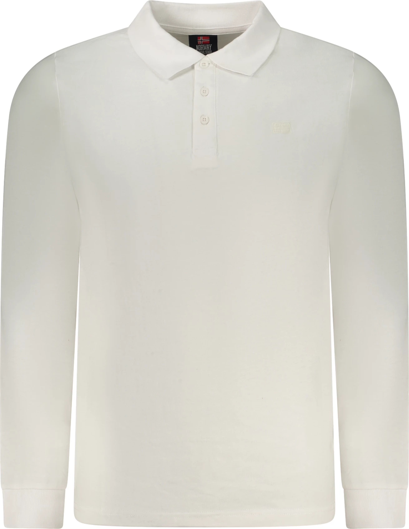 Maicë polo me mëngë të gjata NORWAY 1963 meshkuj, e bardhë