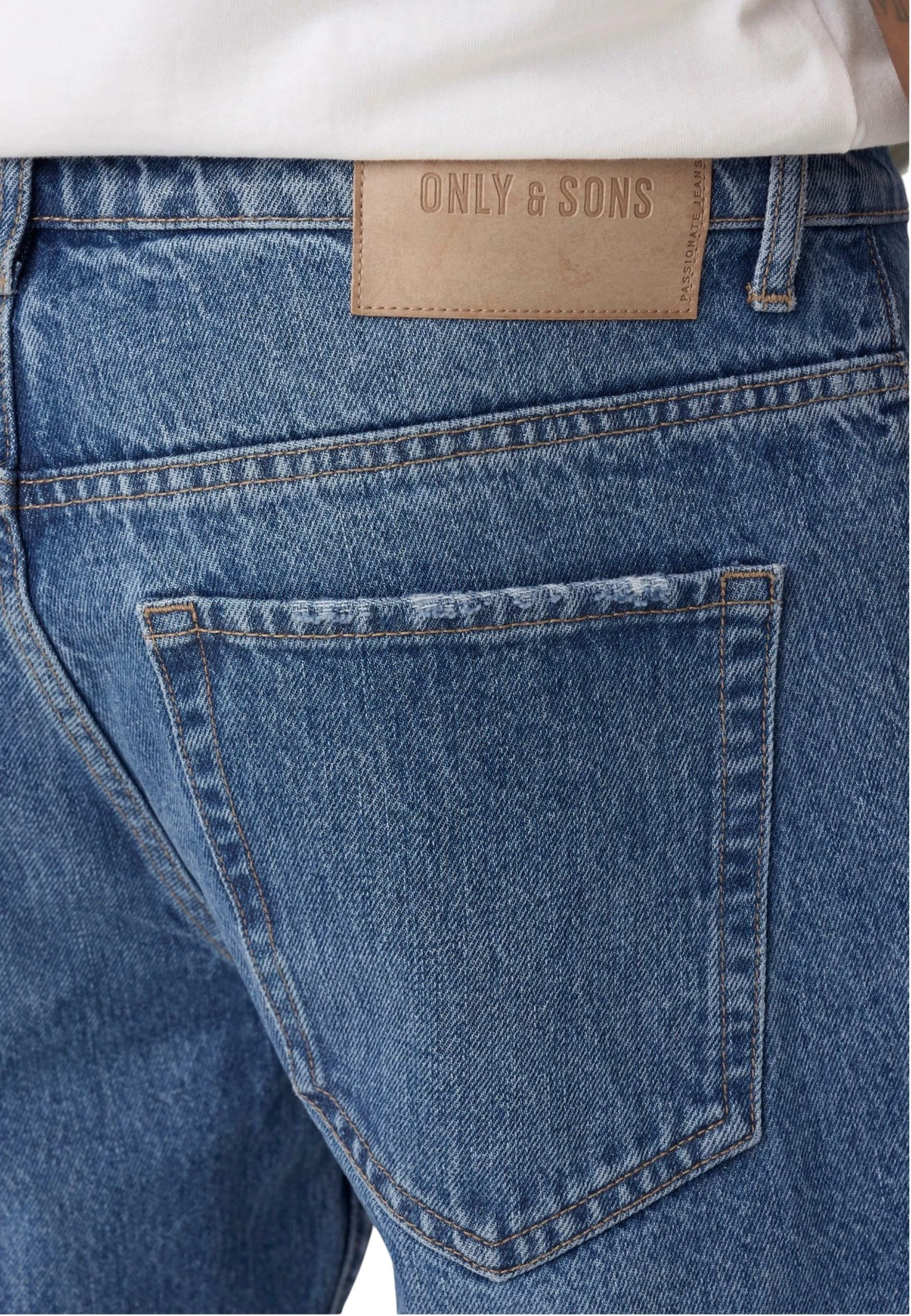 Xhinse për meshkuj Only & Sons Onsedge Straight MB 4939, denim [Madhësia: 28/32]